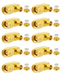 Pobady 10 Pcs Connectors Male Right Angle Solder For RG402 .... Fixed Price $16.13.
