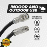 Cimple Bnc To Rca Cable 6FT, Male Coax Composite Av Black. Fixed Price $27.99.