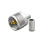 UHF-7604, Pan Pacific Male (PL-259) Piece Crimp Plug For RG-58/U Cable. Fixed Price $5.09.