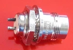 QTY=1 Amphenol 82-5590 Twinax Bulkhead Receptacle. Solder Pot. Ibm P/n 7362179. Fixed Price $5.25.