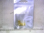 Radioshack Gold-plated Crimp-on QS-56 F-connector (2-PACK). Fixed Price $6.15.