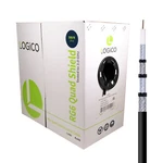 RG6 Quad Shield Coaxial Cable 18 Awg 500FT Bulk Satellite Tv Black. Fixed Price $72.14.
