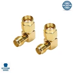 Pack 2 Gold-plated Sma Female Right Angle Rf Coax Connectors. Fixed Price $13.67.