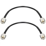 Mookeerf RG8X Jumper Cable 1FT,2 Pack PL259 Cb Coax 50 Ohm,uhf P.... Fixed Price $24.94.