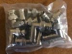 Package (10) Jameco 127351 Bnc To Female Right Angle Adapter. Fixed Price $40.00.
