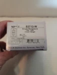 Pass & Seymour S3713-W Single Receptacle 15A 125V Clock Hanger Free Ship. Fixed Price $14.39.