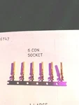 Set Of 2 Motorola Accessory Connector 6 Pins Male Terminal N.o.s.. Fixed Price $9.99.
