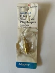 Radio Shack Gold Plated F Jack To Mini Phone Plug Adapter 278-267 New Nos. Fixed Price $9.99.