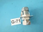 Lot Of 2 Stainless Steel Bulkhead Compression Fitting Panel Mount Feedthrough. Fixed Price $65.00.