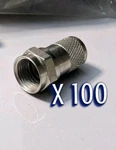 New 100 Pack F-type Male Twist Connectors For RG59 Coaxial Antenna Cable. Fixed Price $49.98.