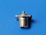 (1 Pc) 83-1R(SO-239) Amphenol Conn Uhf Rcpt Str 4H Panel Jack S/cup. Fixed Price $7.95.