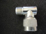 (1EA) Adapter Right Angle Plug To Female Jack (m-f) Steren 200-742 Rf. Fixed Price $5.50.