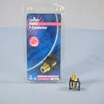 Leviton 40831-E Black Quickport Gold Coax Cable Connector Jack Blue Center. Fixed Price $8.23.