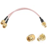 Sma Splitter Cable Female Dual Connector Coaxial 3 Way .... Fixed Price $13.10.