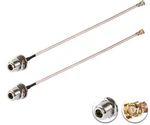 2PCS U.fl Ipex To N Type Female Low Loss Coaxial Cable 6" /15CM. Fixed Price $14.30.