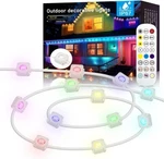 Permanent Outdoor Eaves Led Light Smart Rgb Ic Wifi App Control Kit House Decor. Fixed Price $63.99.