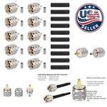 Solid PL-259 Uhf Male Coax Connectors For Rf And Wi-fi Applications 10 Pack. Fixed Price $87.99.