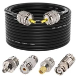 Ham Radio Cable 50 Ohm, RG58 Coaxial 49.2FT, PL259 Male To. Fixed Price $38.01.