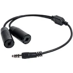 Armorwerx U-174 Dual Com To Single Headset Adapter Black. Fixed Price $117.17.
