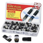 50PCS Quick Wire Connectors No Stripping Double Plug. Fixed Price $21.99.