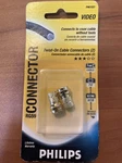 Philips Video Twist CONNECTORS(2) RG59 PH61021 Cable/tv/vcr. Fixed Price $5.47.