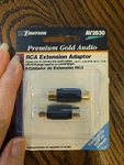 Emerson AV2630 Premium Gold Audio Rca Extension Adapter 3.5MM Jack To 1/4" Plug. Fixed Price $6.00.