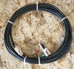 18 Ft RG-58 C/u, PL-259 To 90 Degree 3/8 X 24 5/8 Hole, Hand Soldered Usa!. Fixed Price $20.00.