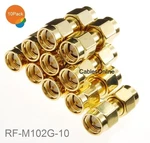 10-PACK Sma Adapter Male/male Gold Coupler Gender Changer, RF-M102G-10. Fixed Price $13.90.