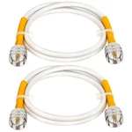Mookeerf RG8X Jumper Cable 3FT, Pack Cb Coax 50 Ohm, Uhf PL259 To Male.... Fixed Price $24.92.