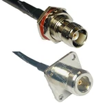 RFC195 Tnc Female Bulkhead To Flange Coax Cable Usa-ship Lot. Fixed Price $18.99.