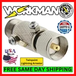 Workman A-28 Lightning Arrestor Static Discharge Coax Surge Protector PL-259 Kit. Fixed Price $11.45.