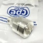 7/16 F - N Type Silver Plated Coaxial Adapter Cpe Italy. Fixed Price $29.23.