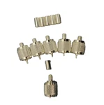 PL-259 Uhf Male, RG-58 Crimp Connector, Silver/teflon, 6 Pack- Quality Counts. Fixed Price $34.00.