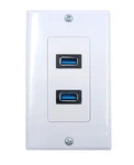 4.2A Usb 3.0 Receptacle Outlets Wall Plates Panel, Haokiang High White. Fixed Price $14.81.