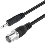 Bnc Female To 3.5MM Mono 1/8" Ts Stereo Plug Adapter Radio Antenna Extension .... Fixed Price $8.80.