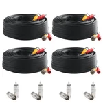 Postta Bnc Video Power Cable (4 Pack 100 Feet) Pre-made All-in-one Security. Fixed Price $39.89.
