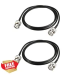 Uxcell 2PCS Bnc Male To Coaxial Cable 50 Ohm RG174 2.6FT. Fixed Price $20.00.