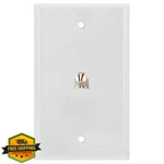Cmple Single RJ11 6P6C Phone Wall Plate Jack Connector. Fixed Price $20.00.