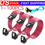 Sata Iii Cable 6GBPS 90 Degree Right Angle Locking Latch 18 Inches For Hdd Lot. Fixed Price $92.24.