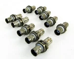 Lot Of (10) Tei - BJ28, Bnc B/h Jack Rf/coax Straight Adapters, 50 Ohm.. Fixed Price $24.99.