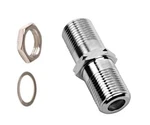 1-50 Commscope 3GHZ F81 Barrel Splice RG6 Coax Cable Connector + Hex Nut Washer. Fixed Price $7.99.