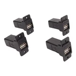 Lot Of 4 Misumi U09-AF-AF-B Panel Mounted Adapter, Usb-a Female. Fixed Price $30.00.
