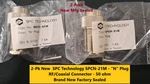 2-PK New Technology SPCN-21M Rf/coaxial Connector 50 Ohm Mfg Sealed. Fixed Price $14.99.