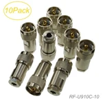 10-PACK Uhf PL-259 Male Clamp-type Rf Connectors For RG8X, MR240 Coax Wire. Fixed Price $29.95.