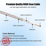 Mookeerf RG8X Sma To Female Coaxial Cable 15FT Ultra Low Loss 50 Ohm Ext.... Fixed Price $44.99.
