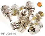 10-PACK Uhf PL259 Male Crimp Connector For RG58 RG142 LMR195 LMR200 Cable. Fixed Price $19.90.
