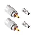 Goupchn PL259 Coax Connectors Pack Uhf Male Plug Solder Adapters With Reduc.... Fixed Price $14.46.