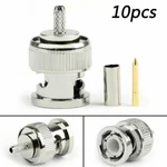 10X Bnc Male Plug Straight Crimp Adapter For RG174 RG316 RG179 Cable S7. Fixed Price $12.85.
