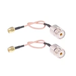 Pcs 6IN Rf Coax Handheld Antenna Cable Sma To Uhf SO-239 Female. Fixed Price $18.47.