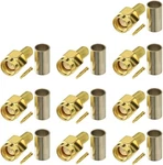 10 Pcs Connectors Male Crimp For RG58/RG400, Gold. Fixed Price $12.65.